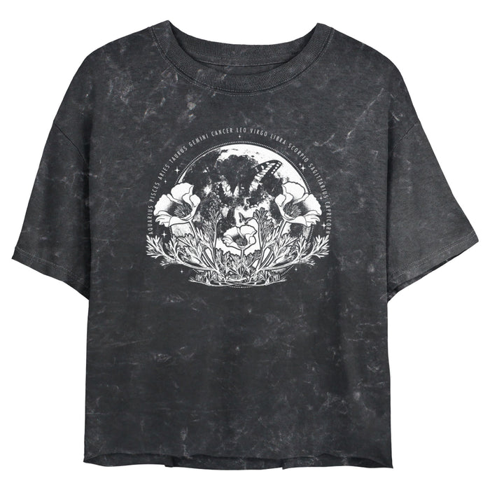 fifth sun Junior's Lost Gods Zodiac Butterfly Sphere T-Shirt