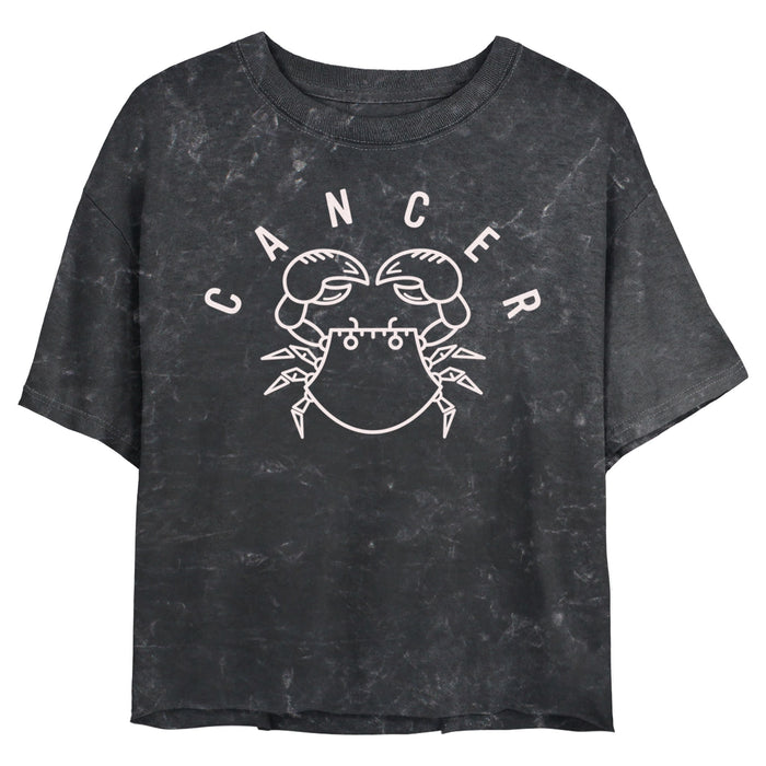 fifth sun Junior's Lost Gods Zodiac Cancer Line Symbol T-Shirt