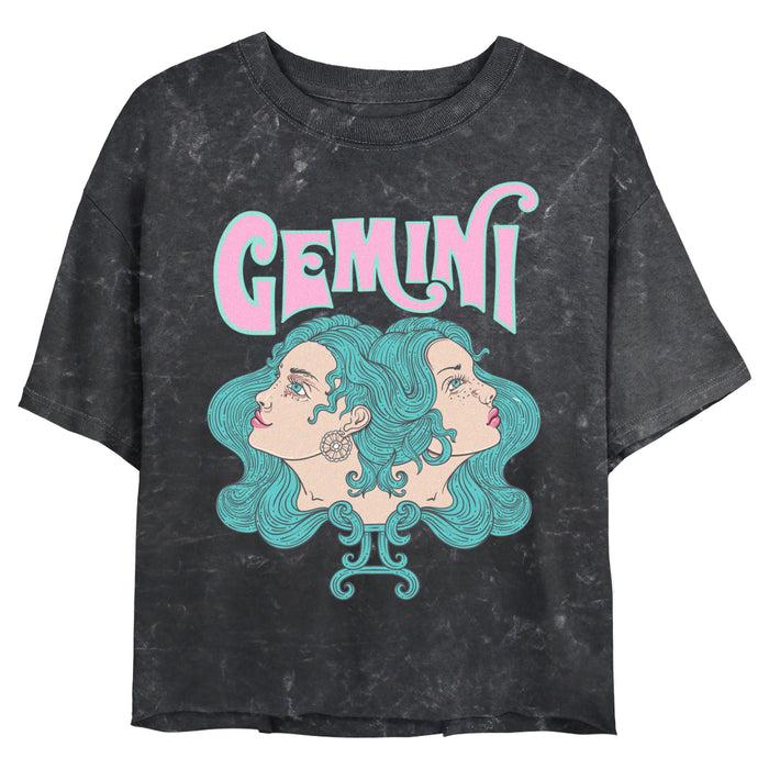fifth sun Junior's Lost Gods Zodiac Gemini Art Symbol T-Shirt