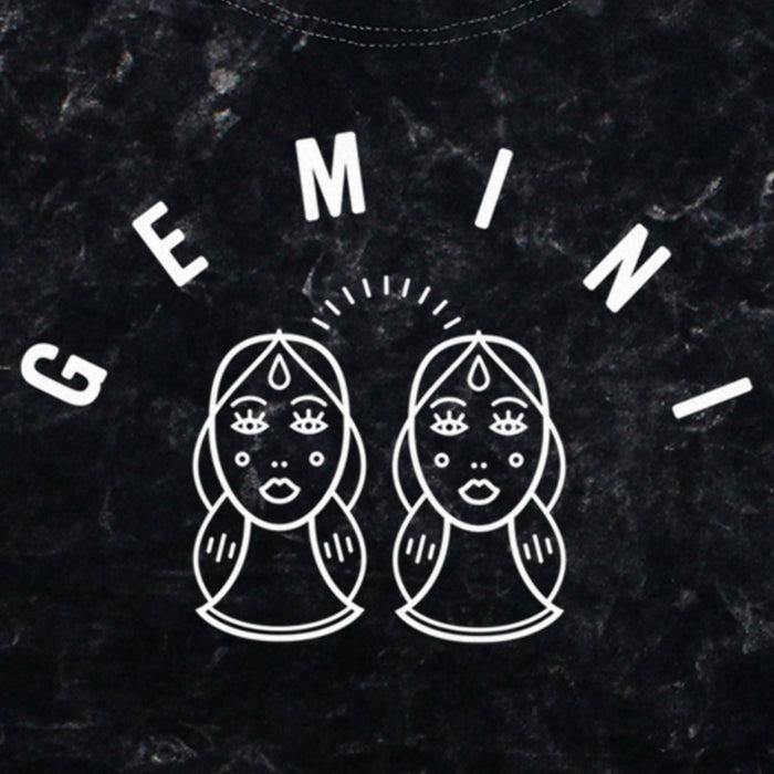 Fifth Sun Junior's Lost Gods Zodiac Gemini Line Symbol T-Shirt
