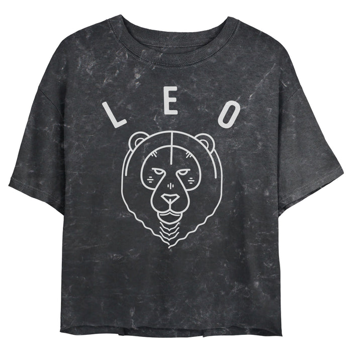 fifth sun Junior's Lost Gods Zodiac Leo Line Symbol T-Shirt