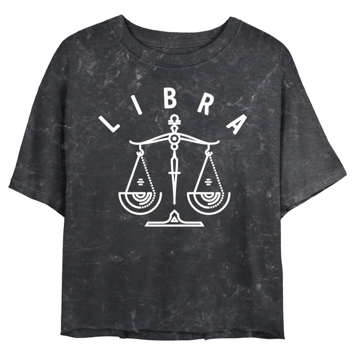 fifth sun Junior's Lost Gods Zodiac Libra Line Symbol T-Shirt