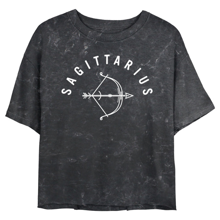 fifth sun Junior's Lost Gods Zodiac Sagittarius Line Symbol T-Shirt