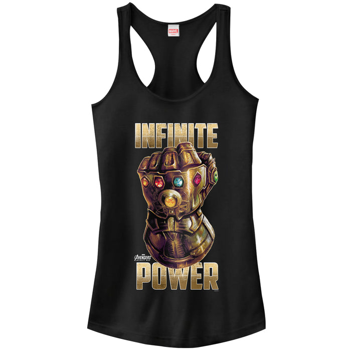 fifth sun Junior's Marvel Avengers: Avengers: Infinity War Gauntlet Power Racerback Tank Top