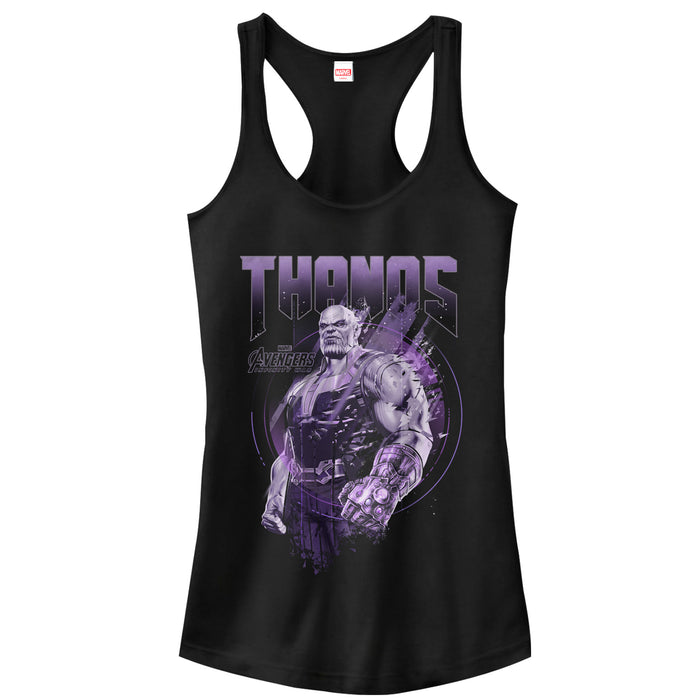 fifth sun Junior's Marvel Avengers: Avengers: Infinity War Thanos Villain Racerback Tank Top