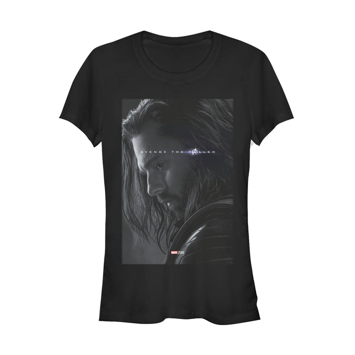 fifth sun Junior's Marvel Avengers: Endgame Bucky Barnes Poster T-Shirt