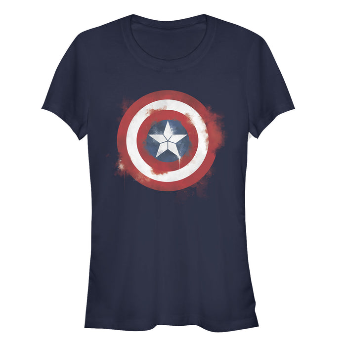 Fifth Sun Junior's Marvel Avengers: Endgame Cap Smudged Shield T-Shirt