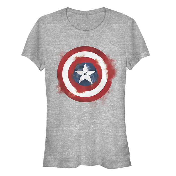 fifth sun Junior's Marvel Avengers: Endgame Cap Smudged Shield T-Shirt