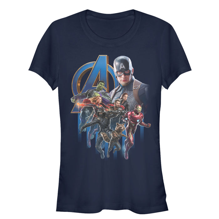 fifth sun Junior's Marvel Avengers: Endgame Captain America's Team T-Shirt