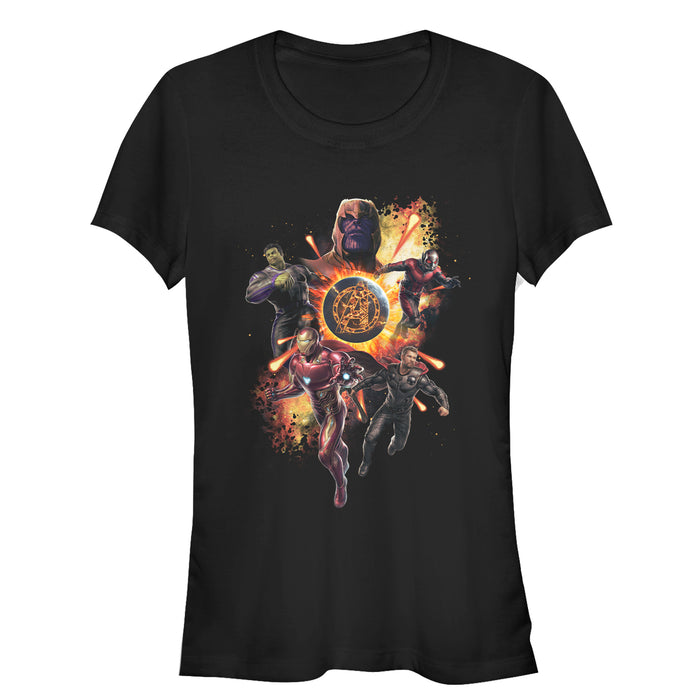 fifth sun Junior's Marvel Avengers: Endgame Flame Logo T-Shirt