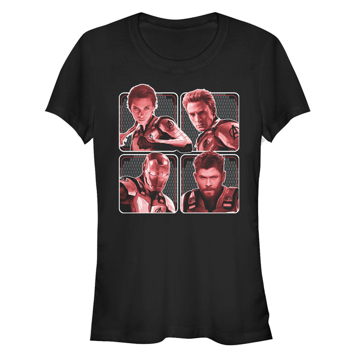 fifth sun Junior's Marvel Avengers: Endgame Four Heroes Grid T-Shirt