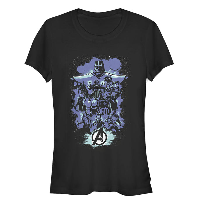 fifth sun Junior's Marvel Avengers: Endgame Galactic Cartoon T-Shirt