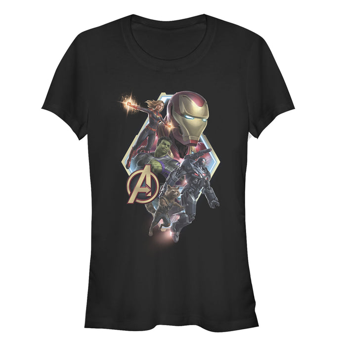 fifth sun Junior's Marvel Avengers: Endgame Hero Diamond Frame T-Shirt