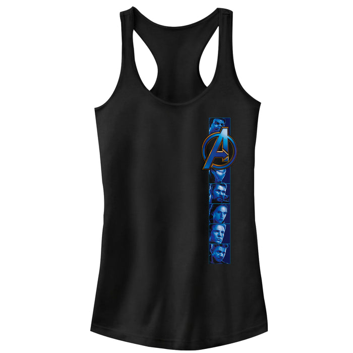 fifth sun Junior's Marvel Avengers: Endgame Hero Photo Reel Racerback Tank Top