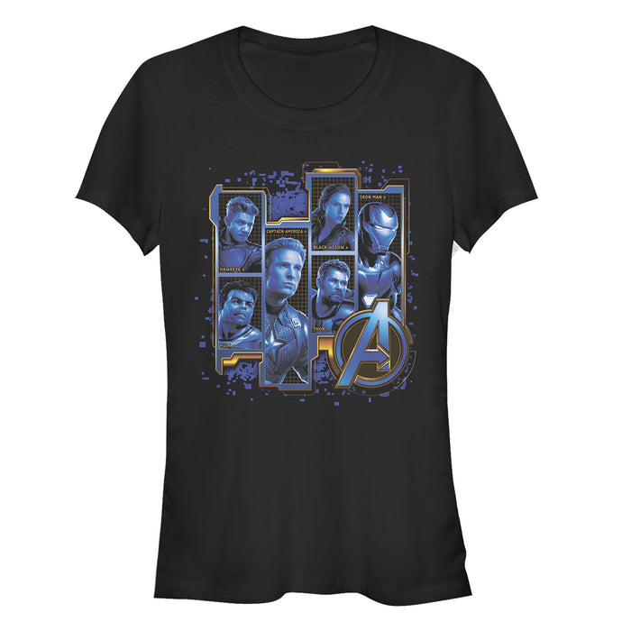 fifth sun Junior's Marvel Avengers: Endgame Hero Tech Frames T-Shirt