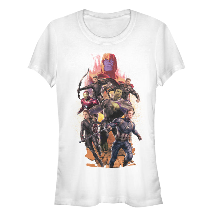 fifth sun Junior's Marvel Avengers: Endgame Heroes Until the End T-Shirt