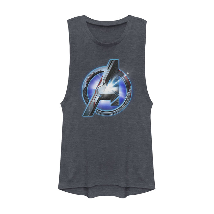 fifth sun Junior's Marvel Avengers: Endgame High Tech Logo Festival Muscle Tee