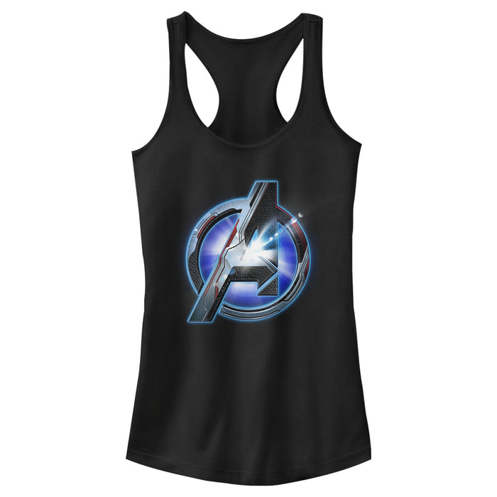 fifth sun Junior's Marvel Avengers: Endgame High Tech Logo Racerback Tank Top