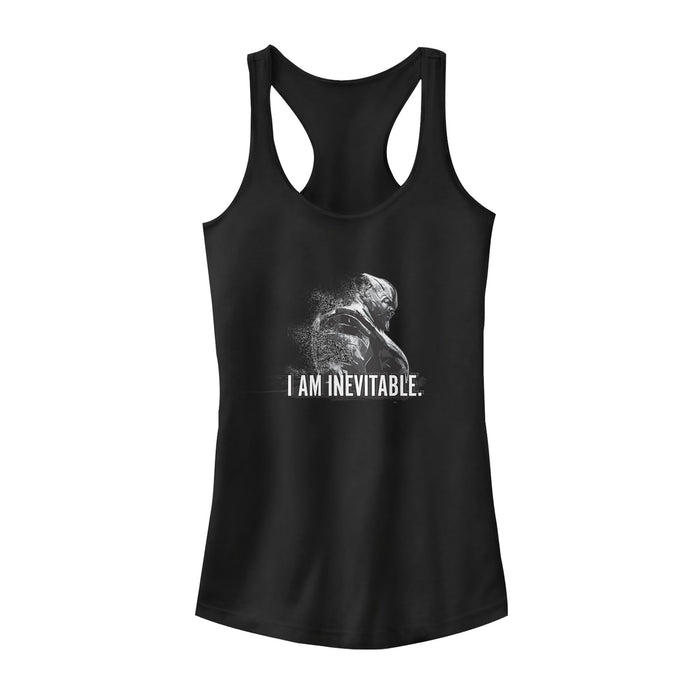 fifth sun Junior's Marvel Avengers: Endgame Inevitable Thanos Racerback Tank Top