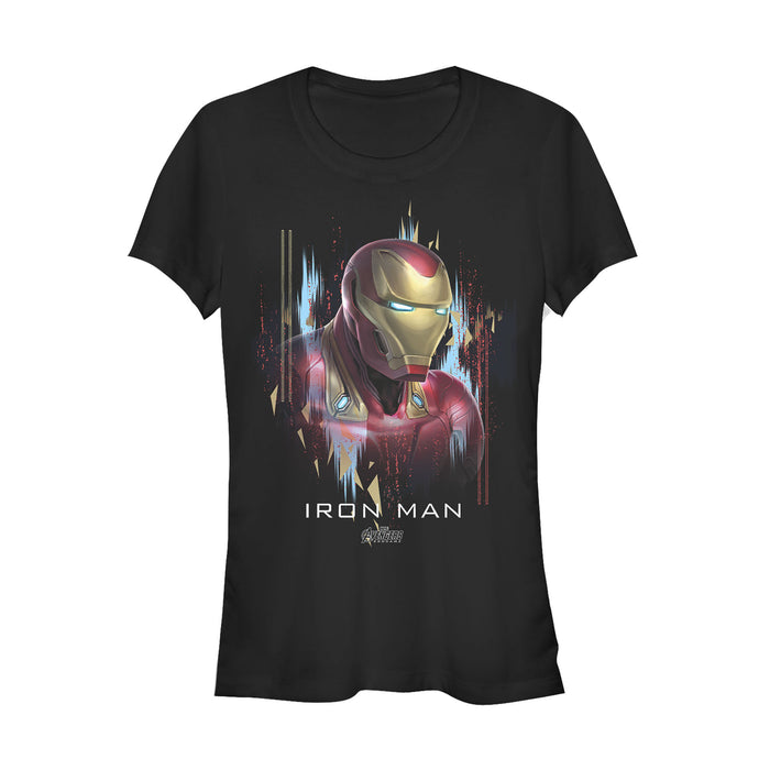 fifth sun Junior's Marvel Avengers: Endgame Iron Man Glitch T-Shirt