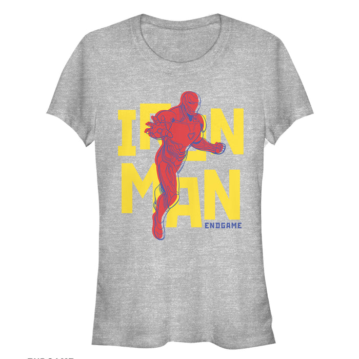 fifth sun Junior's Marvel Avengers: Endgame Iron Man Pop Art T-Shirt