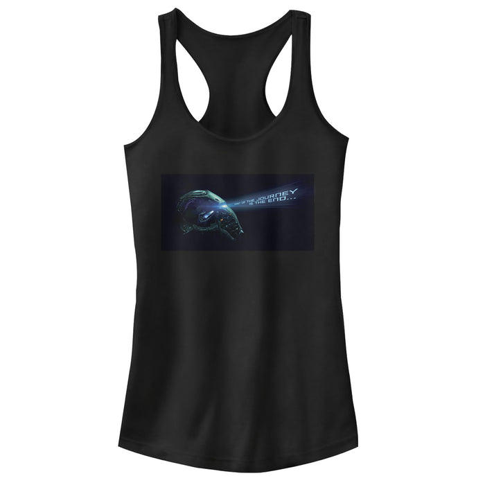 fifth sun Junior's Marvel Avengers: Endgame Iron Man's Final Message Racerback Tank Top