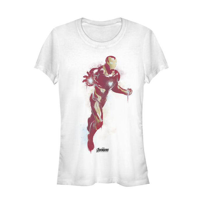 fifth sun Junior's Marvel Avengers: Endgame Iron Man Spray Paint T-Shirt