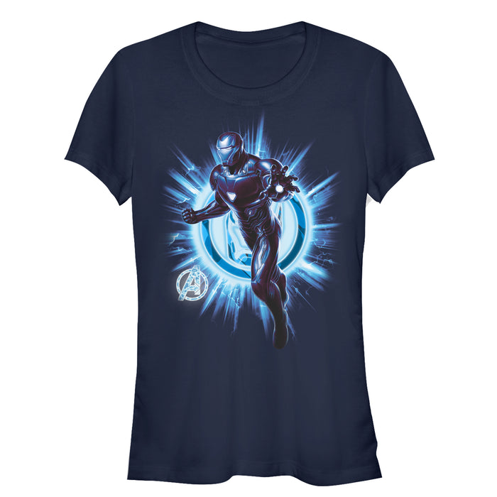 fifth sun Junior's Marvel Avengers: Endgame Iron Man Star Logo T-Shirt