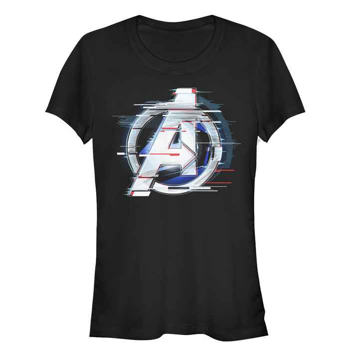 fifth sun Junior's Marvel Avengers: Endgame Logo Glitch T-Shirt