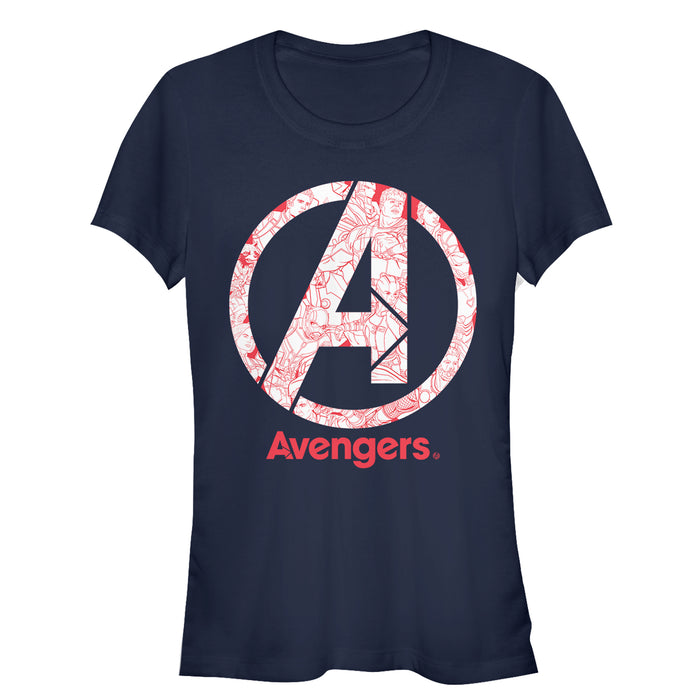 fifth sun Junior's Marvel Avengers: Endgame Logo Line Art T-Shirt