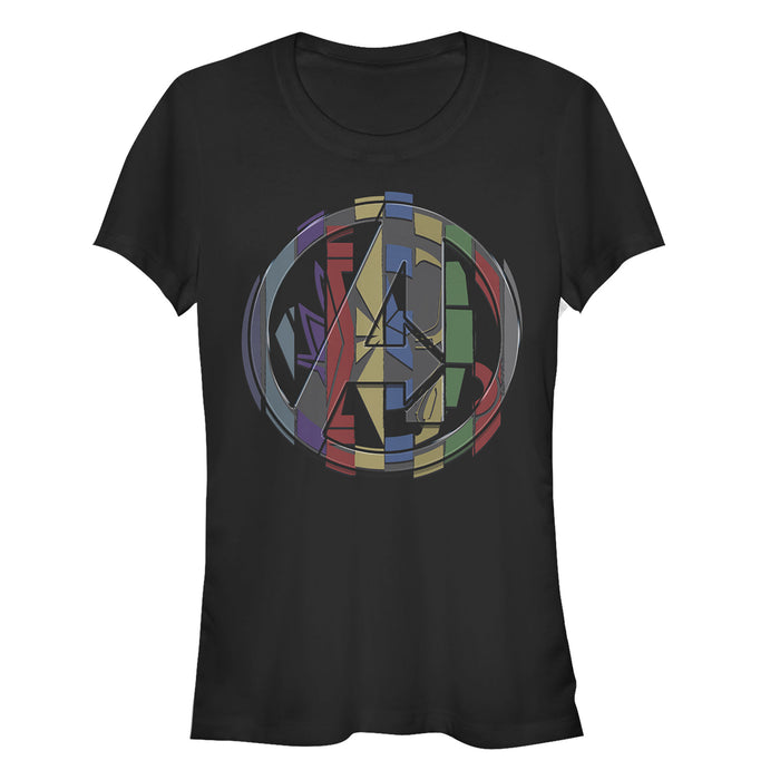 fifth sun Junior's Marvel Avengers: Endgame Puzzle Cube Logo T-Shirt