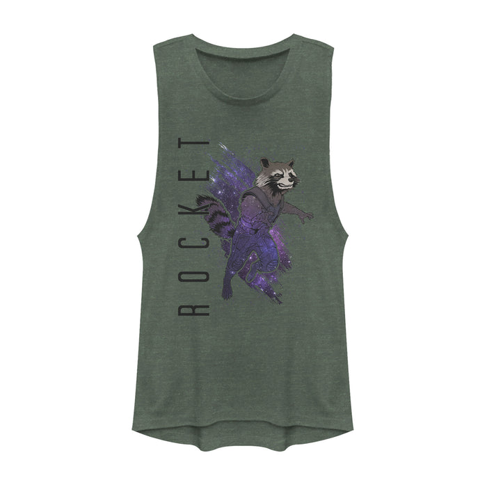 Fifth Sun Junior's Marvel Avengers: Endgame Rocket Starry Streak Festival Muscle Tee