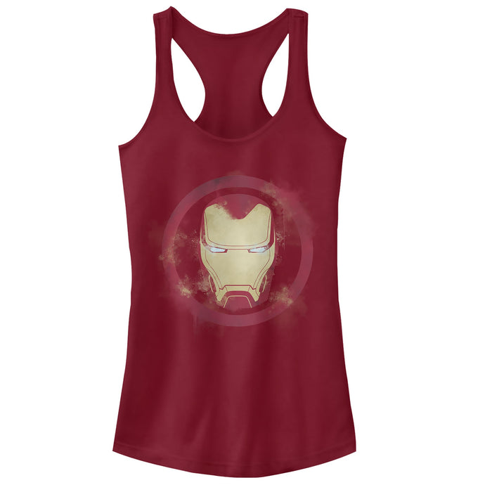 Fifth Sun Junior's Marvel Avengers: Endgame Smudged Iron Man Racerback Tank Top