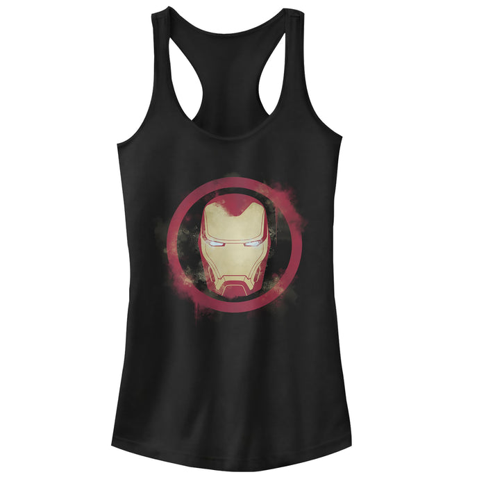fifth sun Junior's Marvel Avengers: Endgame Smudged Iron Man Racerback Tank Top