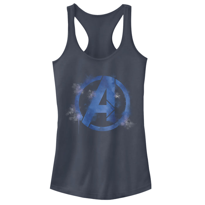 Fifth Sun Junior's Marvel Avengers: Endgame Smudged Logo Racerback Tank Top