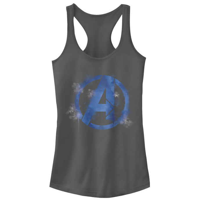 fifth sun Junior's Marvel Avengers: Endgame Smudged Logo Racerback Tank Top