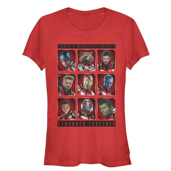 fifth sun Junior's Marvel Avengers: Endgame Stronger Together Bingo T-Shirt