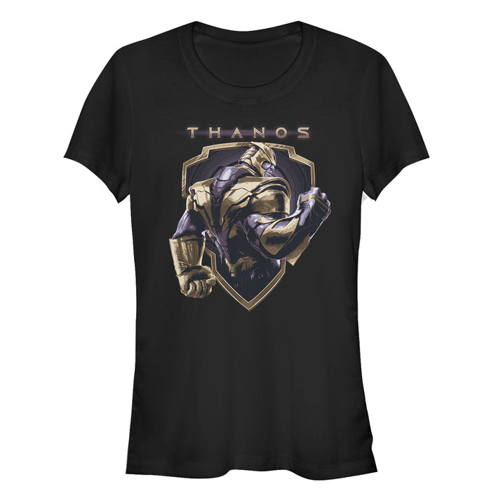 fifth sun Junior's Marvel Avengers: Endgame Thanos Classic Shield T-Shirt