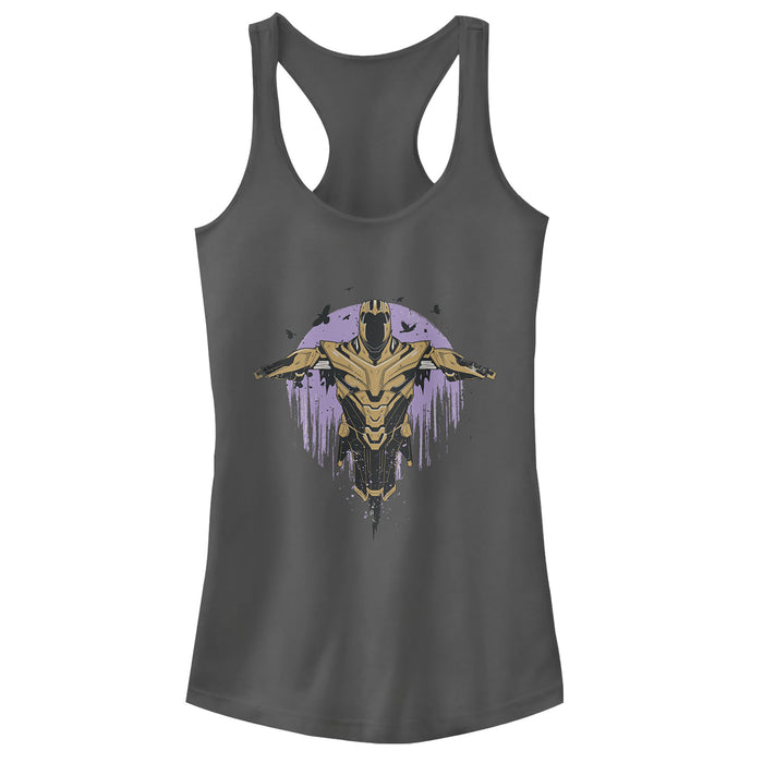 fifth sun Junior's Marvel Avengers: Endgame Thanos Flight Racerback Tank Top