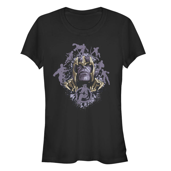 fifth sun Junior's Marvel Avengers: Endgame Thanos Inkblot Frame T-Shirt