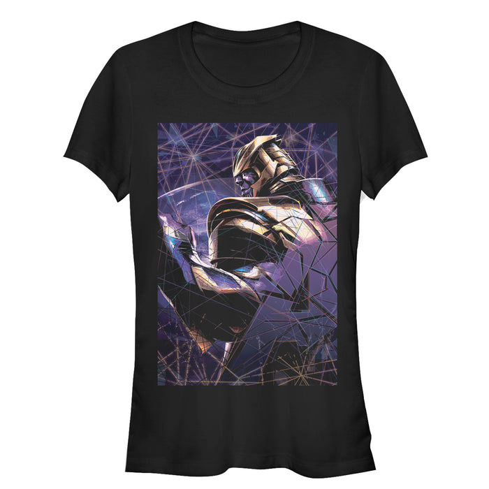 fifth sun Junior's Marvel Avengers: Endgame Thanos Shattered Glass T-Shirt