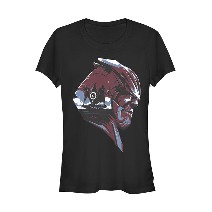 fifth sun Junior's Marvel Avengers: Endgame Thanos Silhouette T-Shirt