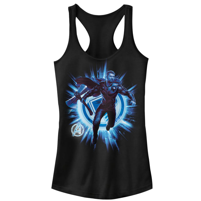 fifth sun Junior's Marvel Avengers: Endgame Thor Star Logo Racerback Tank Top