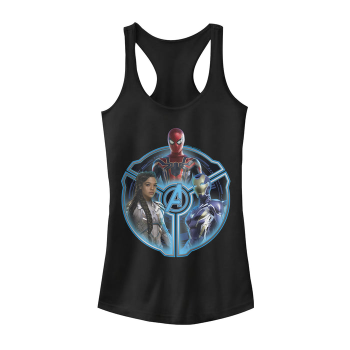 fifth sun Junior's Marvel Avengers: Endgame Trio Racerback Tank Top
