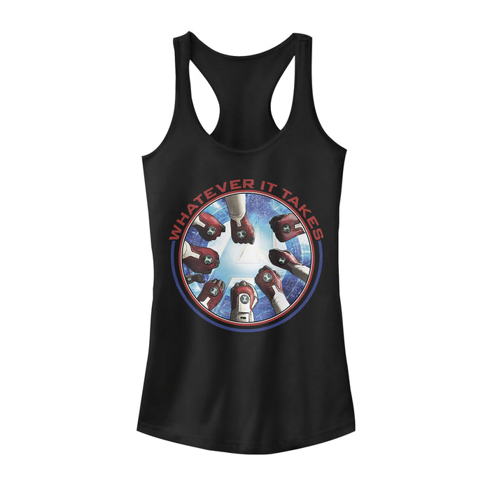 fifth sun Junior's Marvel Avengers: Endgame Whatever It Takes Racerback Tank Top