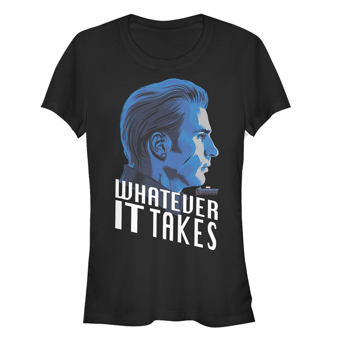 fifth sun Junior's Marvel Avengers: Endgame Whatever It Takes Captain America T-Shirt