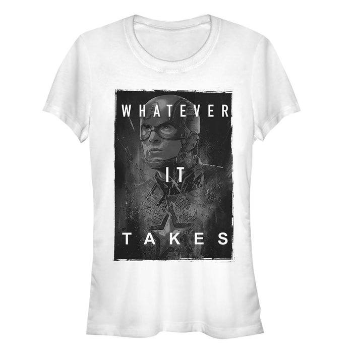 fifth sun Junior's Marvel Avengers: Endgame Whatever It Takes Captain America T-Shirt