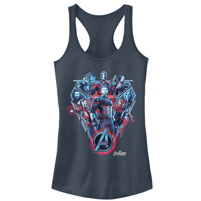 fifth sun Junior's Marvel Avengers: Infinity War Armor Racerback Tank Top