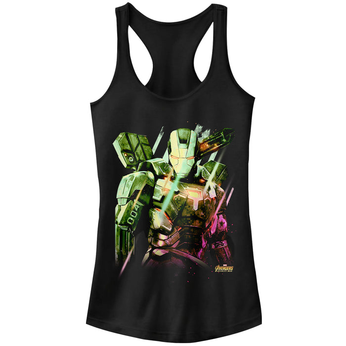 fifth sun Junior's Marvel Avengers: Infinity War Machine Racerback Tank Top