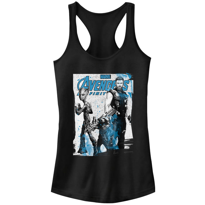 fifth sun Junior's Marvel Avengers: Infinity War New Friends Racerback Tank Top